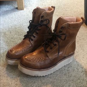 Leather boots